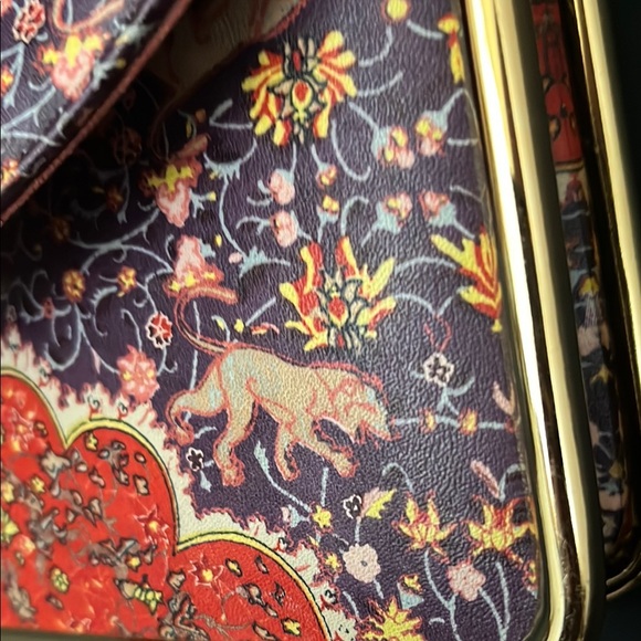 Vintage Robert Bestien purse,Elegant Gold and Red Women's Bag - Picture 11 of 16